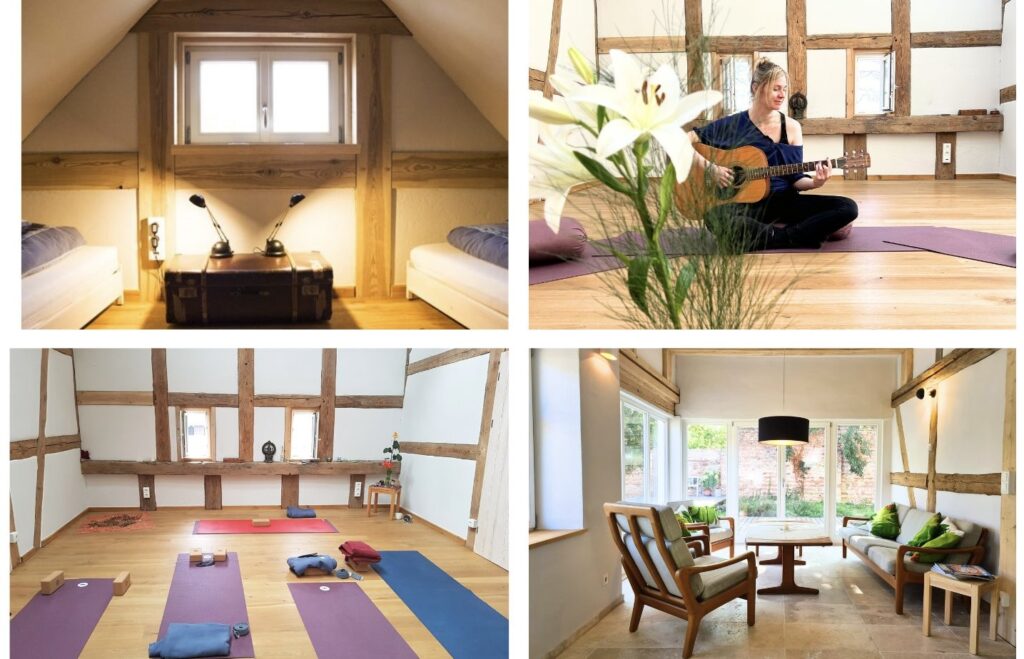 Mantrensingen und Yogaraum beim Frühlingsretreat 2026 im Naturhaus Schorfheide