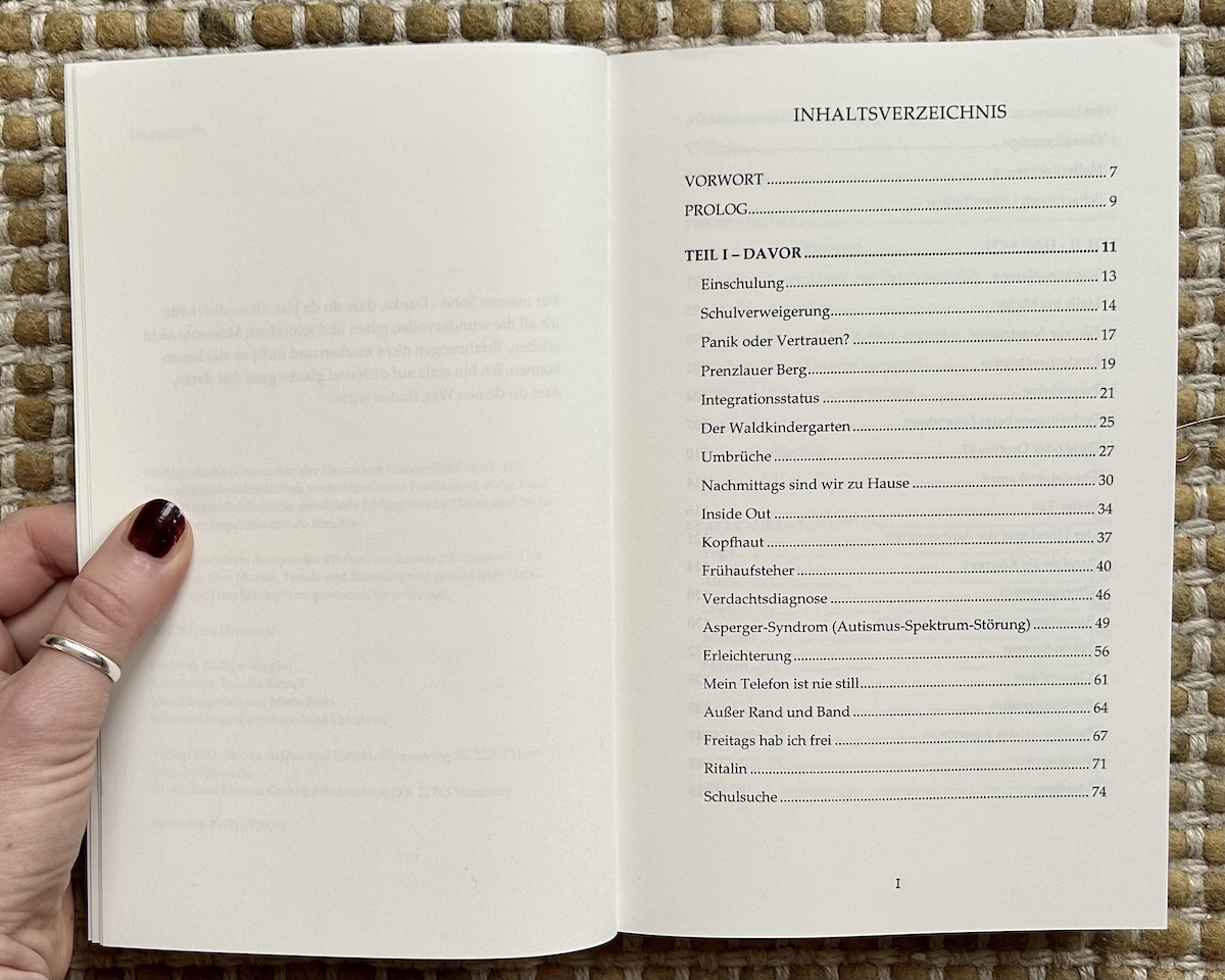 Buch besonders Inhaltsverzeichnis