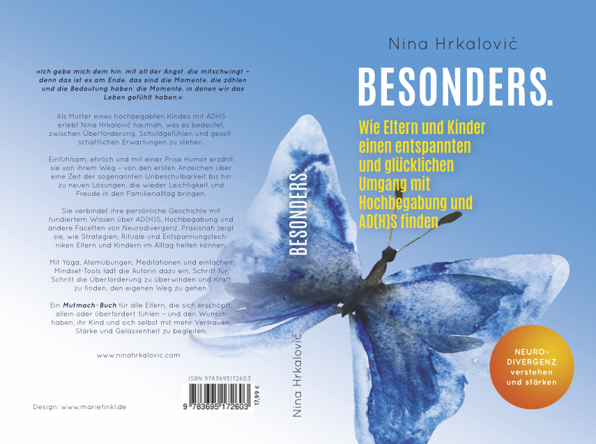 Buchcover „Besonders – Neurodivergenz verstehen und stärken“ zu ADHS und Hochbegabung